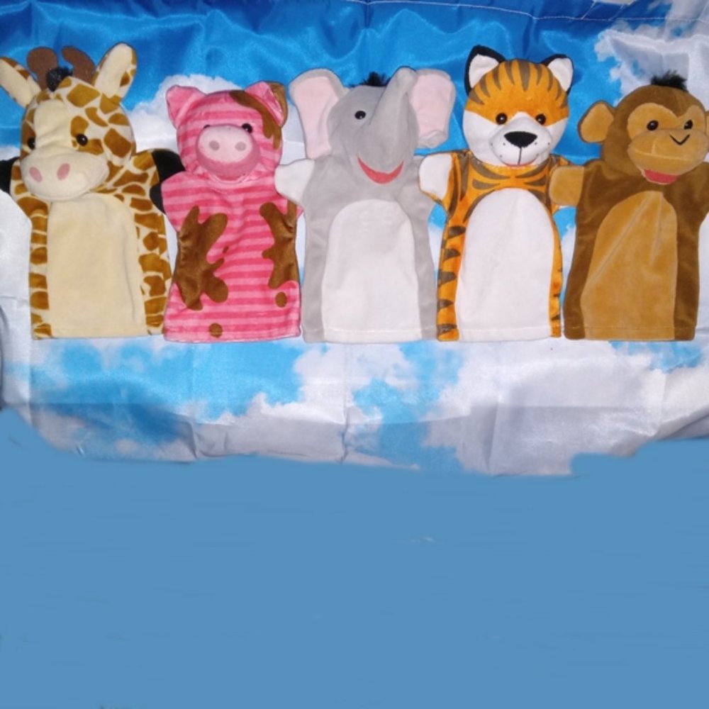 Melissa & Doug Safari/Zoo/Farm Friends Hand Puppets - set of 5